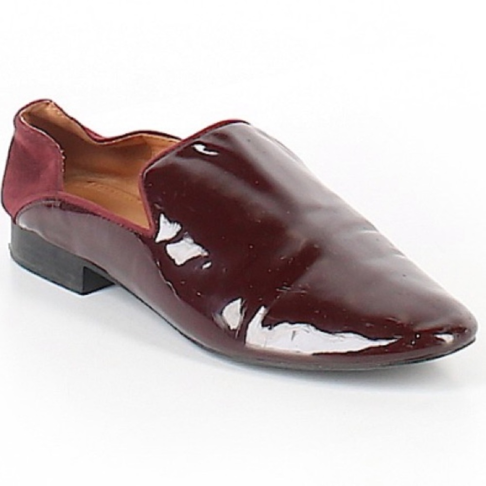 Zara Red Patent Leather Loafers
